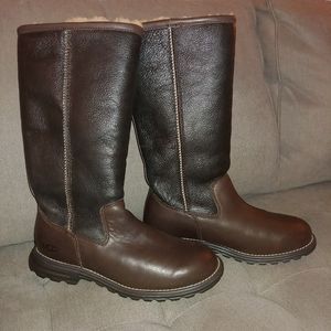 UGG Women's BROOKS Long Leather Boots Size 8